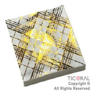 SERVILLETA CUADRILLE STAMPING ORO GM 33X33  X 12